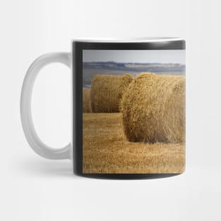 Large round hay bales Mug